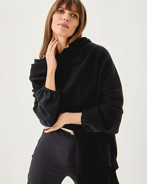 lilly pulitzer Lanelle Cashmere Wrap Black