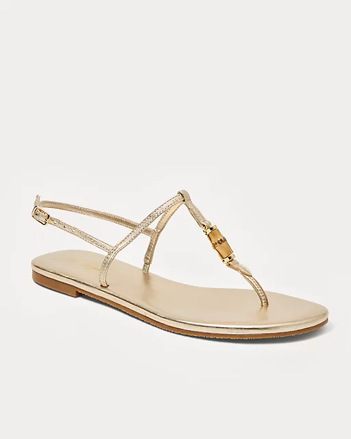 lilly pulitzer Leena Sandal Gold Metallic