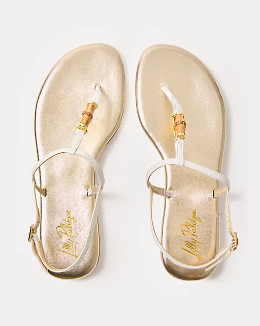 Lilly Pulitzer Leena Sandal Resort White