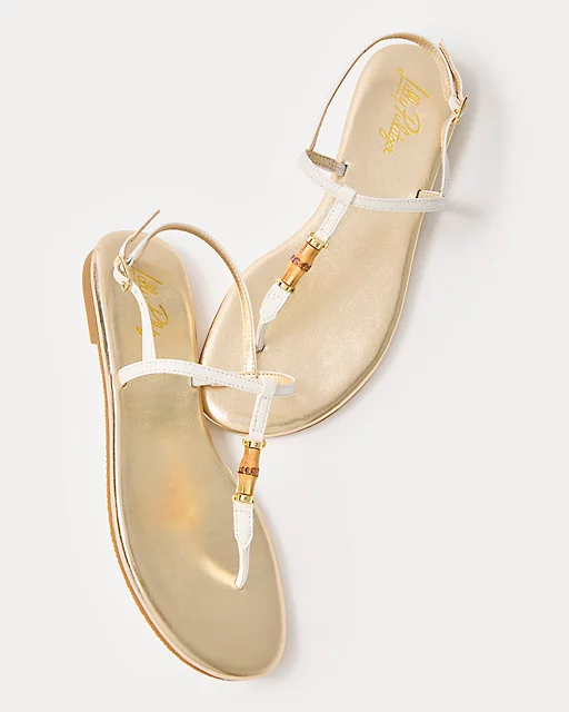 Lilly Pulitzer Leena Sandal Resort White