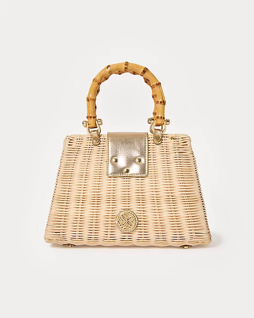 Lilly Pulitzer Leena Top Handle Bag Natural