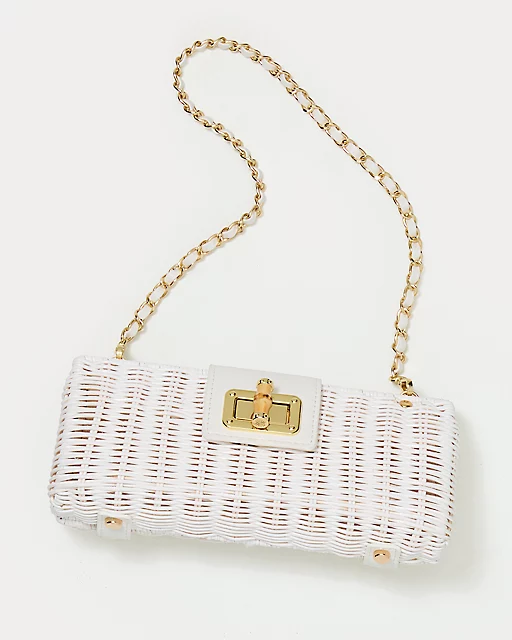 Lilly Pulitzer Leena Wicker Clutch
