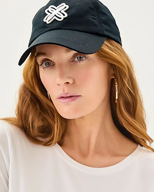 Lilly Pulitzer Logo Run Around Hat Noir