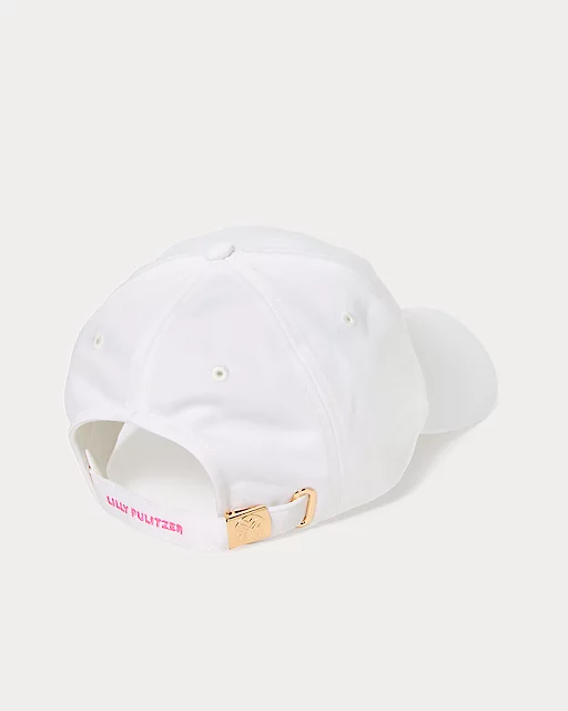 Lilly Pulitzer Logo Run Around Hat Resort White