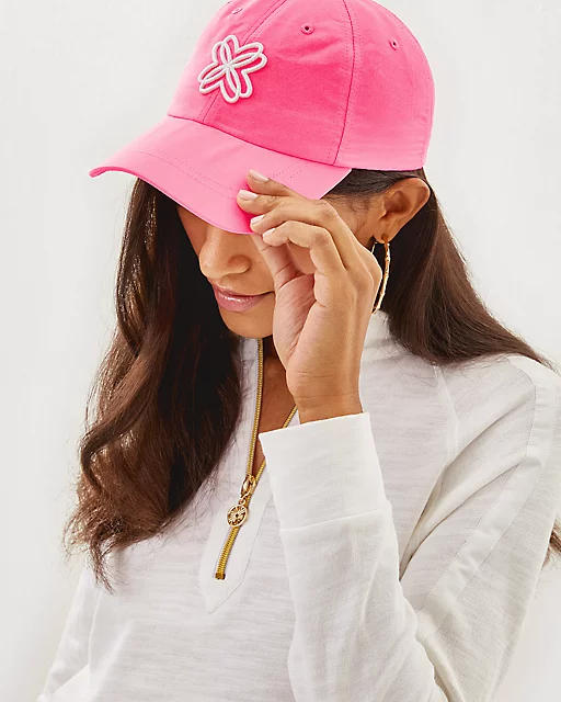 Lilly Pulitzer Logo Run Around Hat Rousseau Pink
