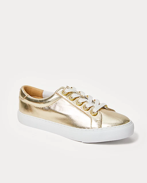 lilly pulitzer Lux Hallie Sneaker Gold Metallic