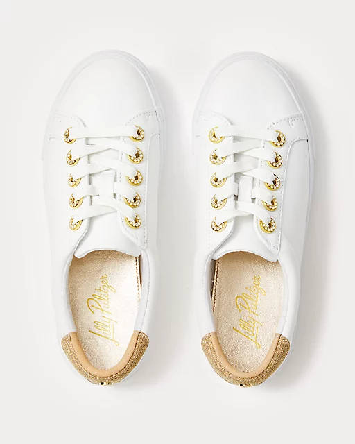 Lilly Pulitzer Lux Hallie Sneaker Resort White