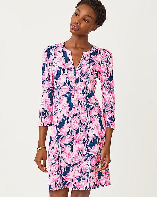 Lilly Pulitzer Marlie Dress Inky Navy Flamingle
