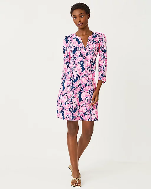 Lilly Pulitzer Marlie Dress Inky Navy Flamingle