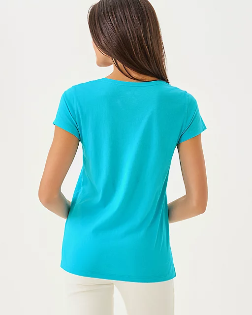 Lilly Pulitzer Meredith Tee Breezy Aqua