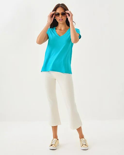 Lilly Pulitzer Meredith Tee Breezy Aqua
