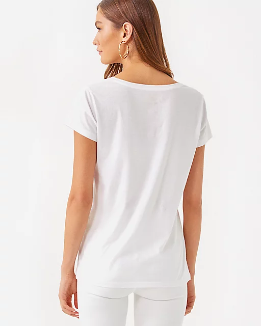 Lilly Pulitzer Meredith Tee Resort White