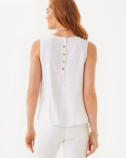 Lilly Pulitzer Mollee Top Resort White