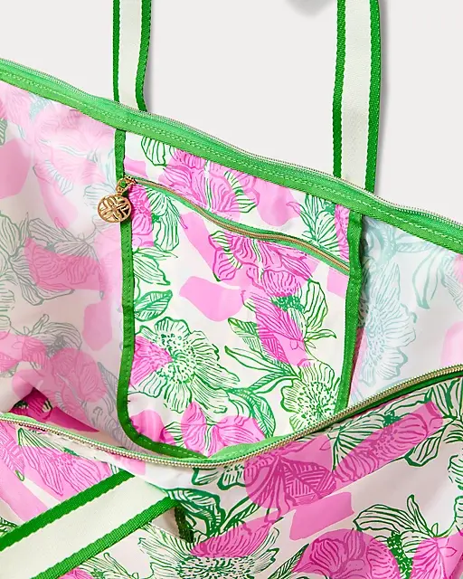 Lilly Pulitzer Packable Tote Multi Sunset Shadows