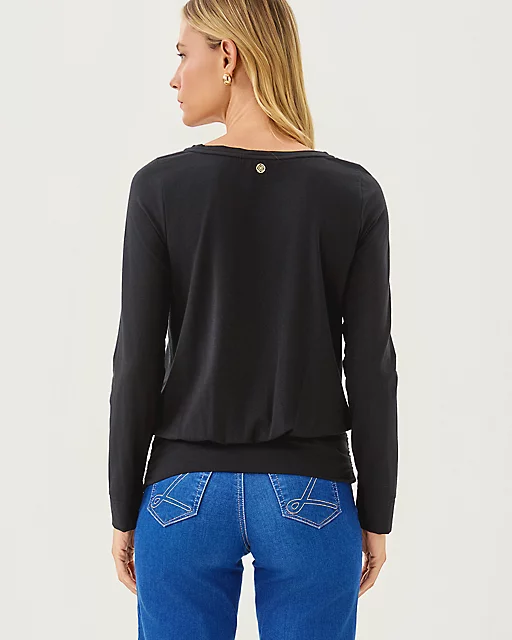 Lilly Pulitzer Tamika Top Noir