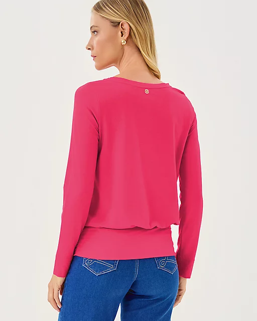 Lilly Pulitzer Tamika Top Sun Shell Pink