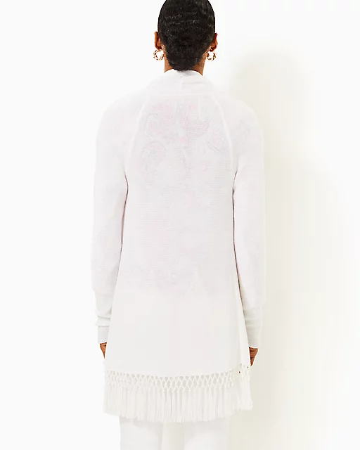 Lilly Pulitzer Tatum Cardigan Resort White