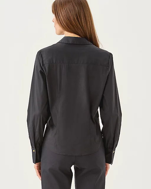 Lilly Pulitzer The Tie Lilly Shirt Noir