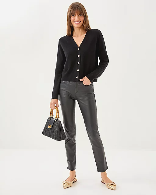 Lilly Pulitzer Tippery Cashmere Cardigan Black