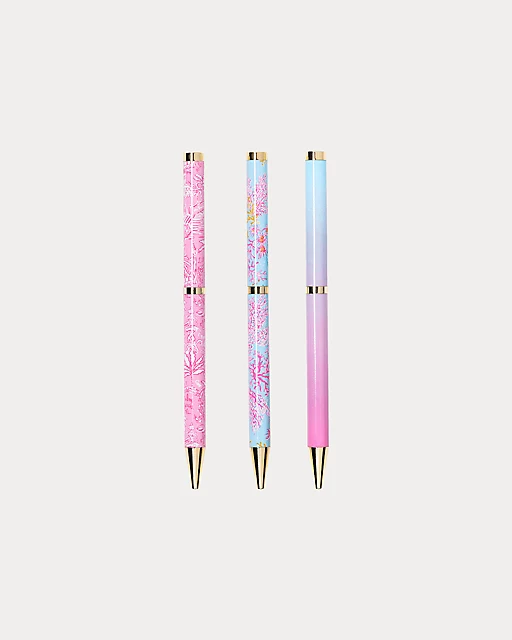 lilly pulitzer Twist Pen Set Multi Beachside Haven