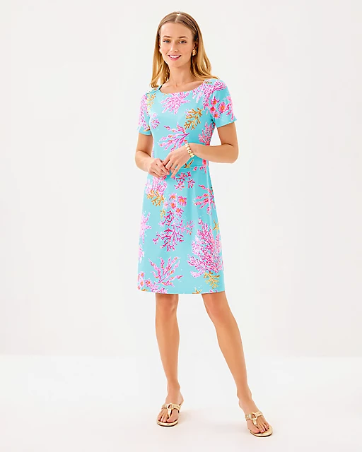 Lilly Pulitzer UPF 50+ Bray Dress Multi Royal Coral