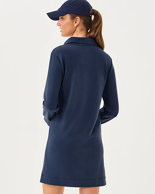 Lilly Pulitzer UPF 50+ Eleni Dress Low Tide Navy