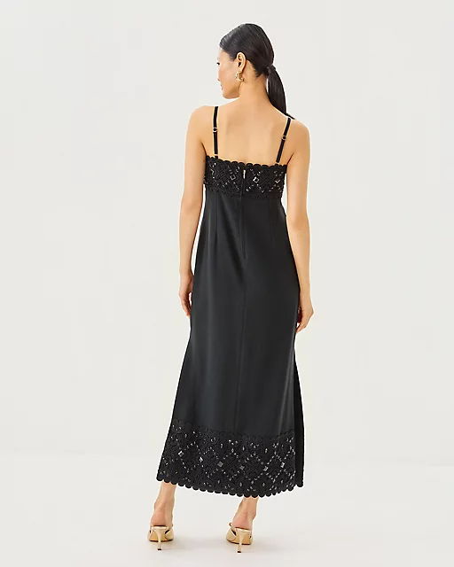 Lilly Pulitzer Vena Maxi Dress Noir