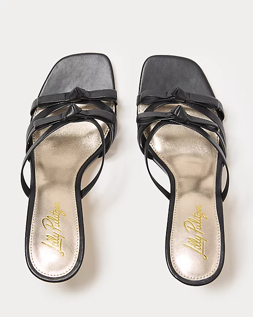Lilly Pulitzer Wanda Slide Sandal Noir