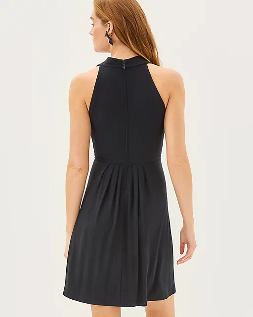 Lilly Pulitzer Wisteria V-Neck Dress Noir