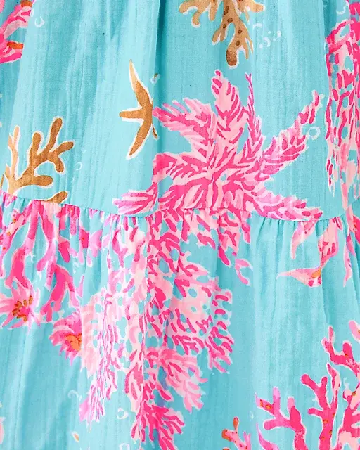 Lilly Pulitzer Zemini Cover-Up Multi Royal Coral