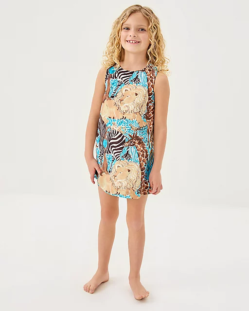 Lilly Pulitzer Little Lilly Classic Shift Dress Breezy Aqua Lillys Zoo