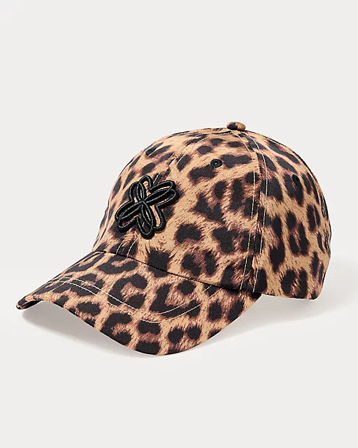 lilly pulitzer Logo Run Around Hat Multi Leopard Faille Accessories