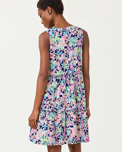 Lilly Pulitzer Lorina Swing Dress Oyster Bay Navy Seen And Herd