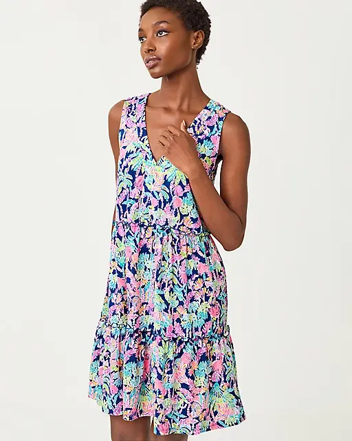 Lilly Pulitzer Lorina Swing Dress Oyster Bay Navy Seen And Herd