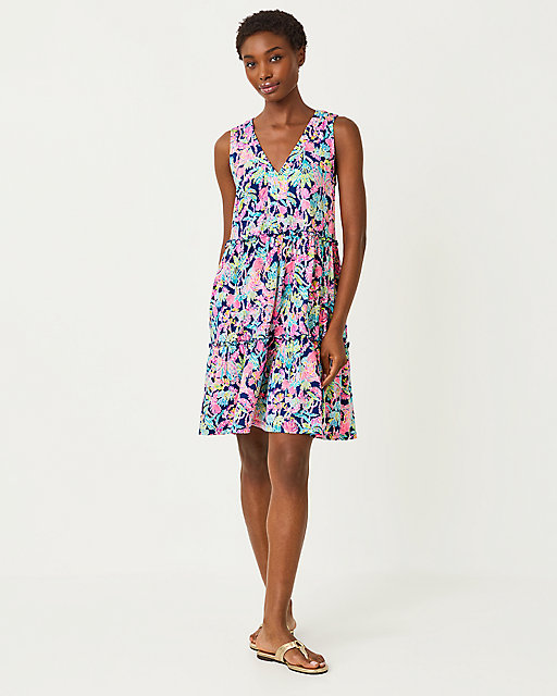 Lilly Pulitzer Lorina Swing Dress Oyster Bay Navy Seen And Herd