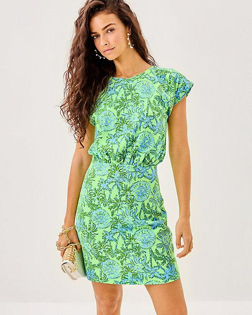 lilly pulitzer Melli Blouson Dress Cool Mint Catchin Rays
