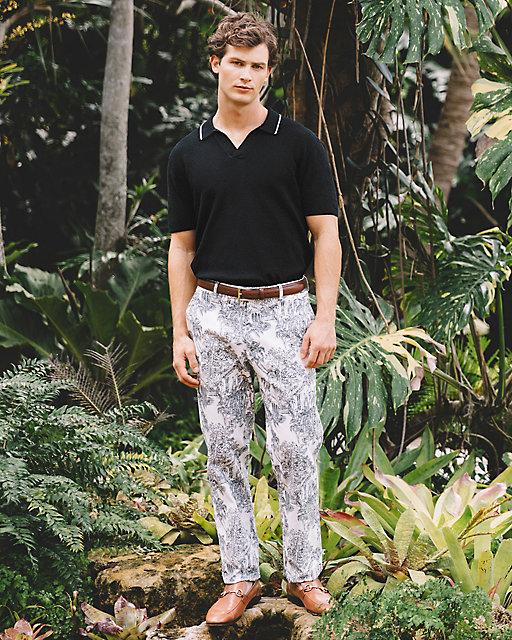 lilly pulitzer Men's Stuff 34" Mizner Stretch Pant Coconut Pb Anniversary Toile