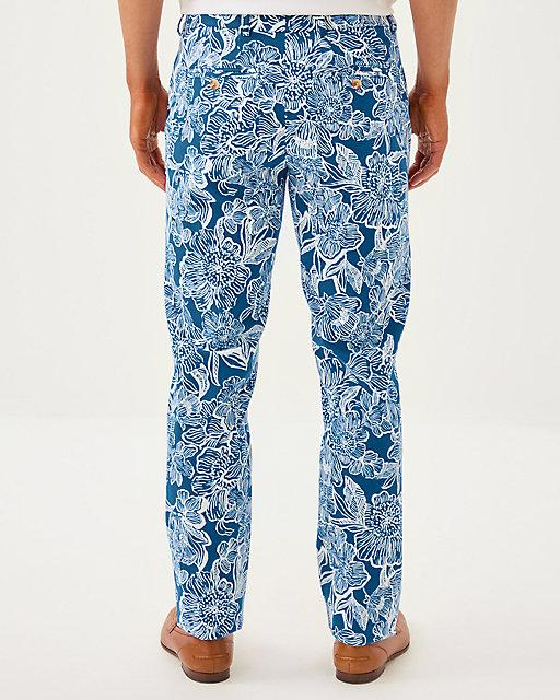 Lilly Pulitzer Men's Stuff 34" Mizner Stretch Pant Starlight Navy Unforgettable