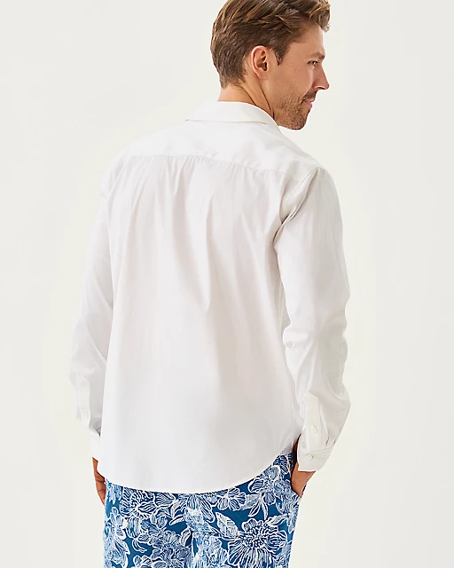 Lilly Pulitzer Men's Stuff Addison Shirt Resort White