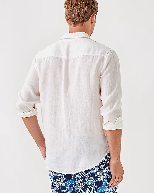 Lilly Pulitzer Men's Stuff Addison Shirt Resort White