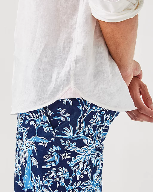 Lilly Pulitzer Men's Stuff Addison Shirt Resort White