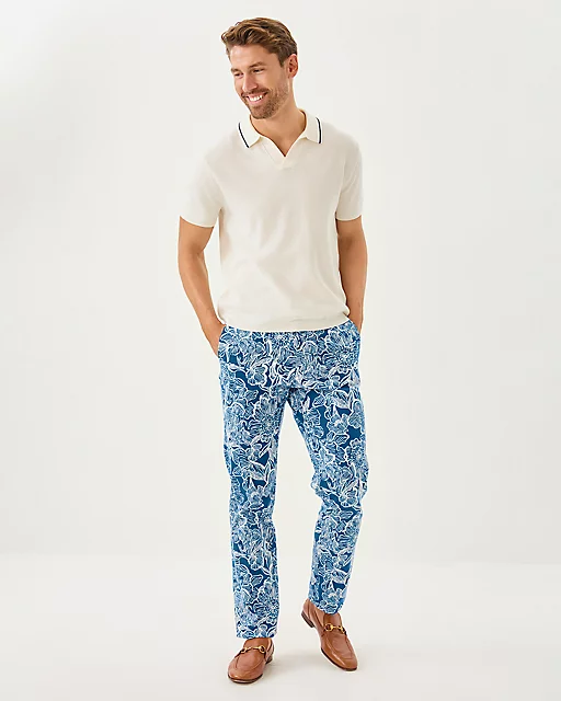 Lilly Pulitzer Men's Stuff Devonn Polo Sweater Coconut