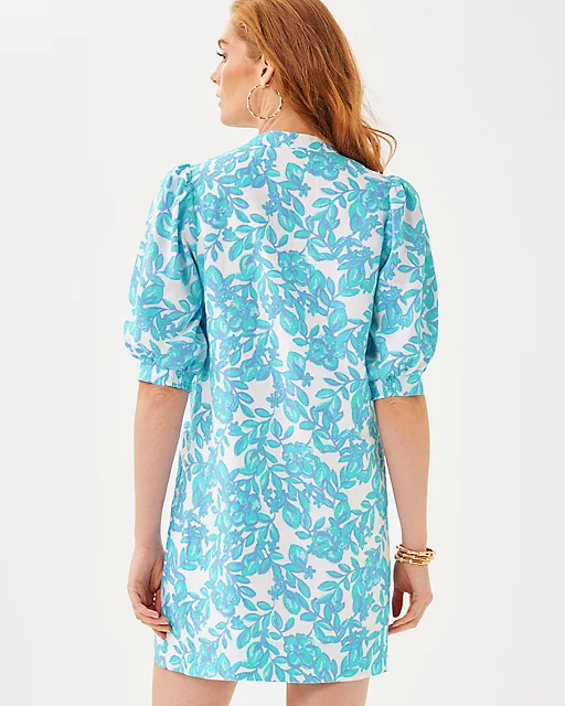 Lilly Pulitzer Mialeigh Linen Dress Jacaranda Blue Simply The Zest