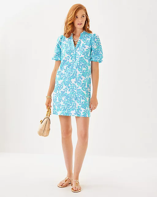 Lilly Pulitzer Mialeigh Linen Dress Jacaranda Blue Simply The Zest
