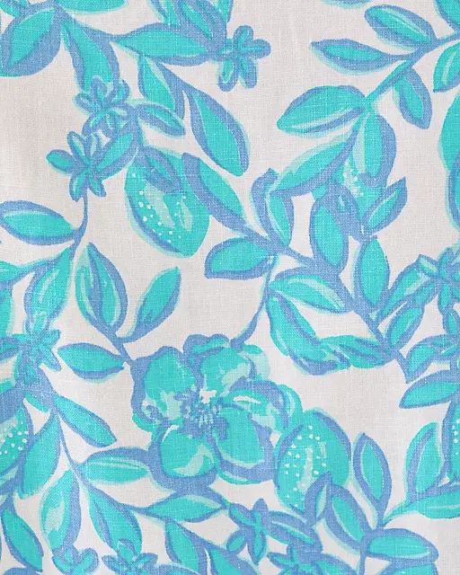 Lilly Pulitzer Mialeigh Linen Dress Jacaranda Blue Simply The Zest