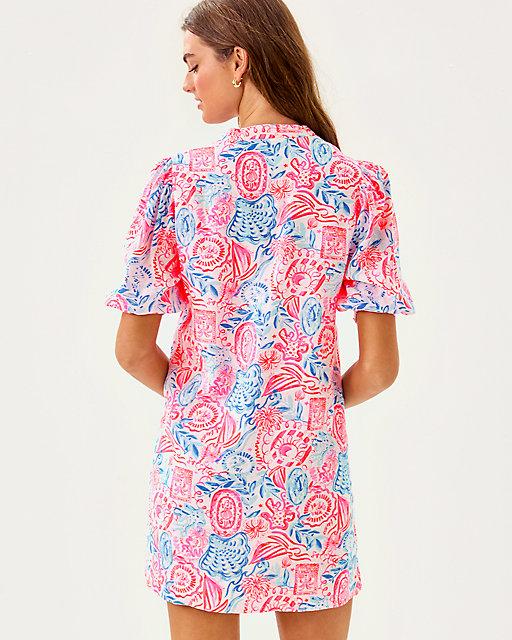 Lilly Pulitzer Mialeigh Linen Dress Resort White Lil Sun Sea Sand