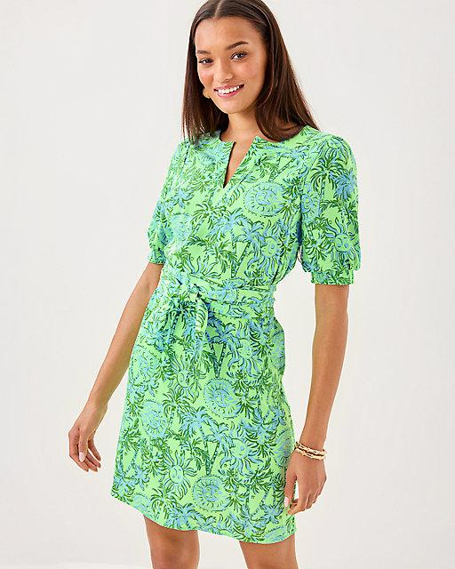 lilly pulitzer Olivine Short Sleeve Dress Cool Mint Catchin Rays