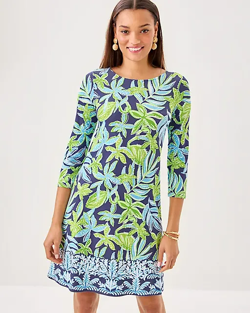 lilly pulitzer Ophelia Swing Dress Sapphire Pool Tropical Tango Engineered Dress