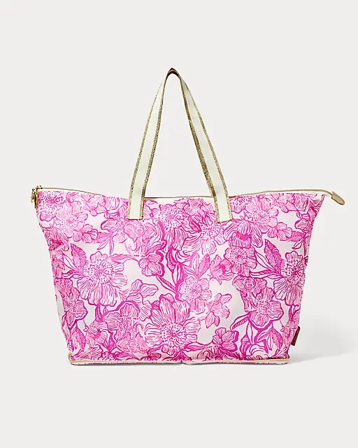 lilly pulitzer Packable Tote Coconut Unforgettable Pink