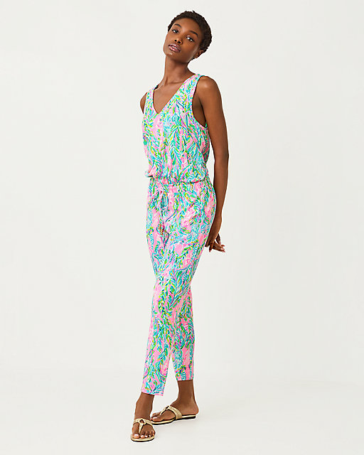 Lilly Pulitzer Paulina Jumpsuit Multi Unicorn Of The Sea